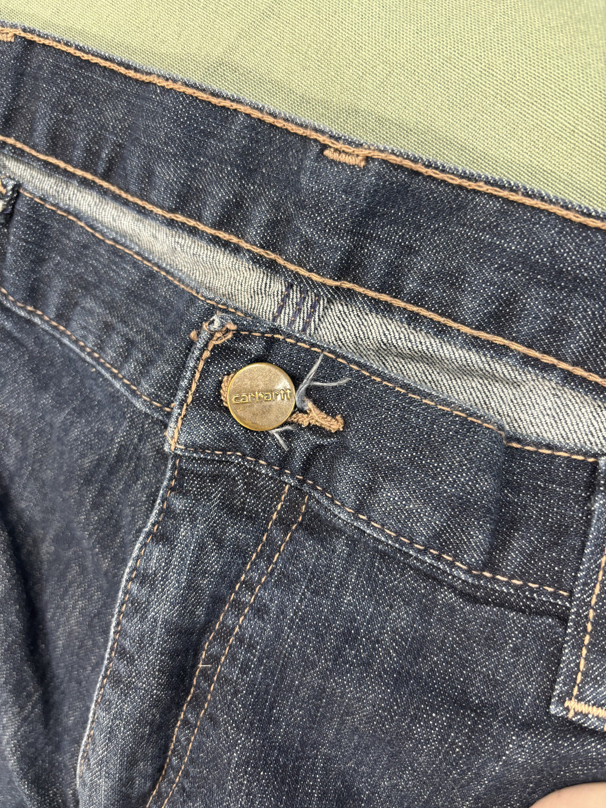 Carhartt FR Men's Denim Work Jeans Size 36x36 Dark Blue