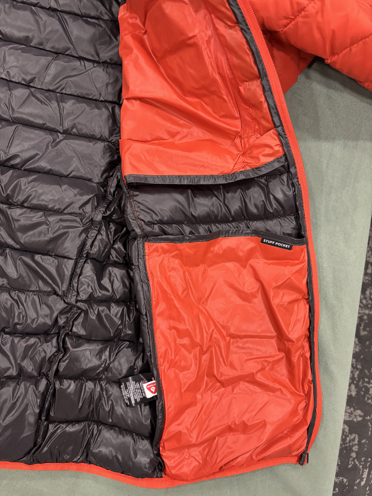 Hawke & Co Men's Performance Orange Primaloft Packable Puffy