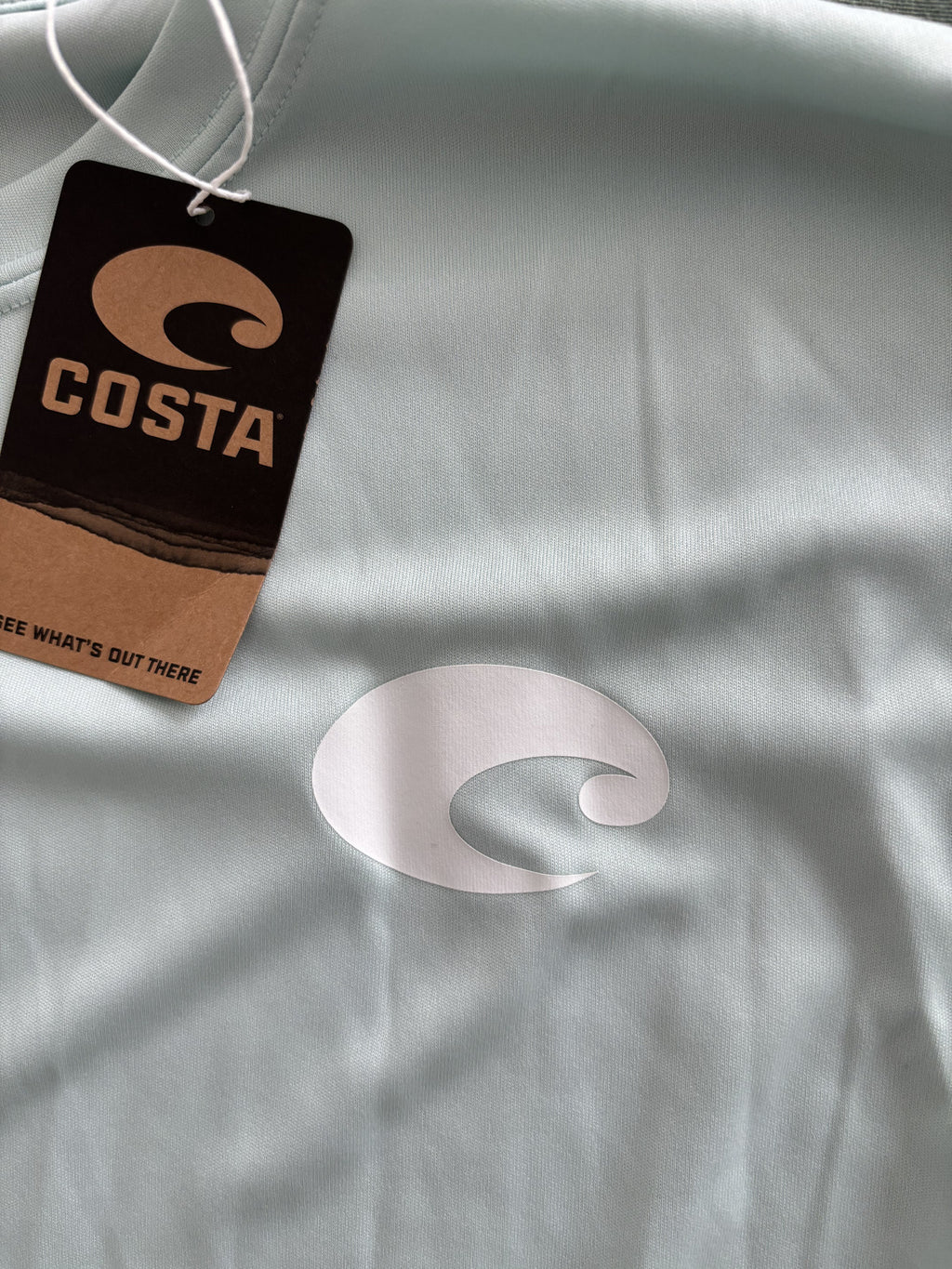 Costa Technical Crew Long Sleeve Shirt XL Light Green