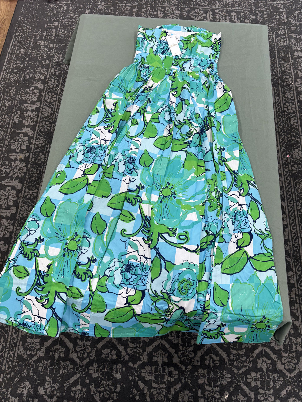 Lilly Pulitzer Strapless Floral Maxi Dress - Size 2