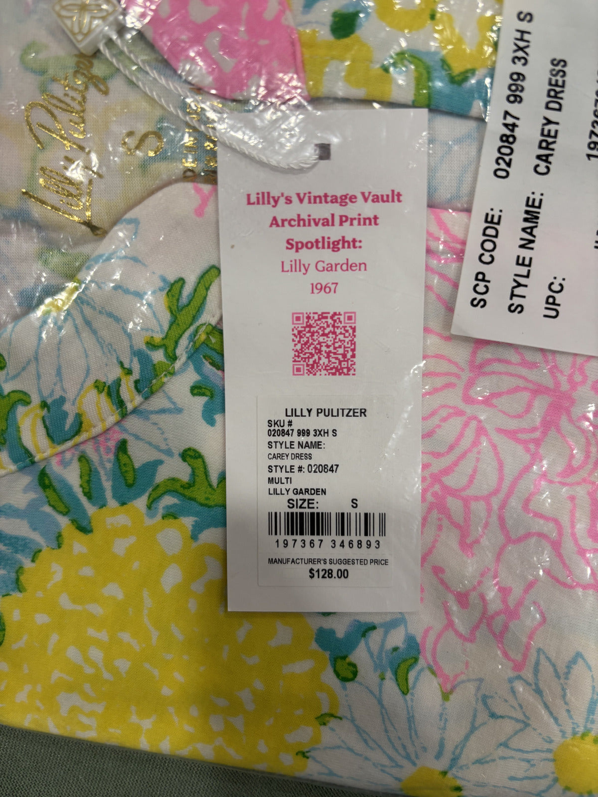 Lilly Pulitzer Carey Dress Vintage Vault Archival - Small