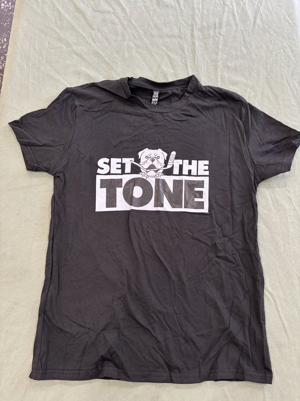 PFR New York Set The Tone Black Graphic T-Shirt Size L