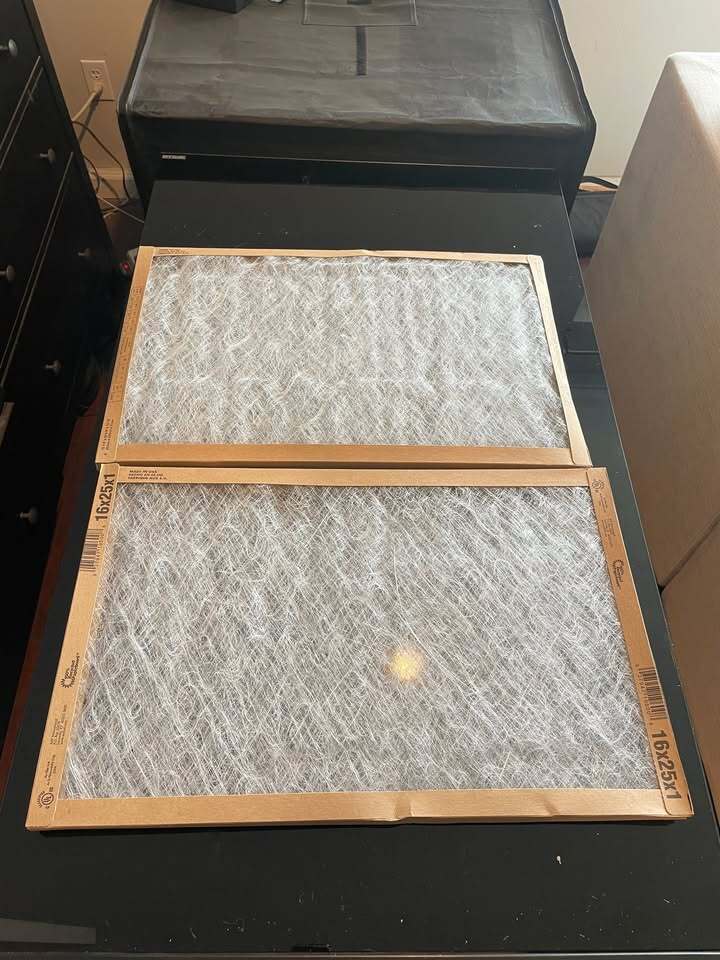 Pair of 16x25x1 Air Filters