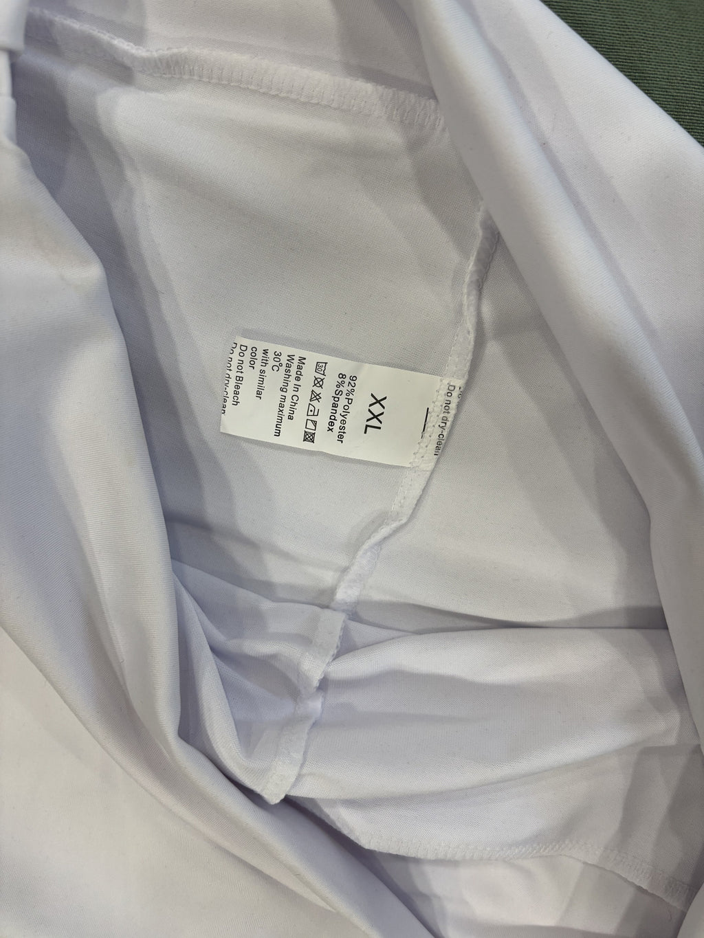 White Athletic Skater Skirt with Built-in Shorts Size XXL