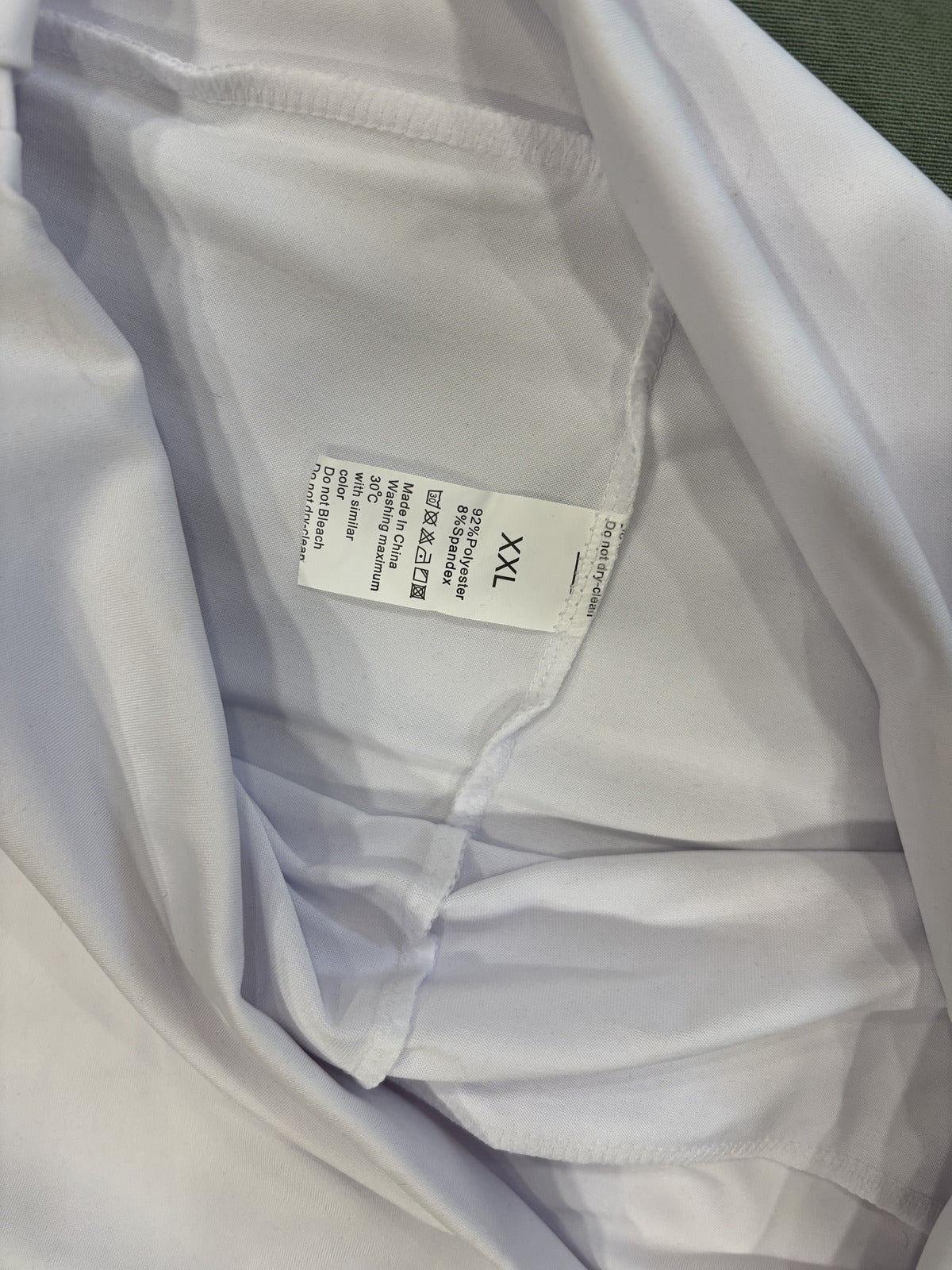 White Athletic Skater Skirt with Built-in Shorts Size XXL