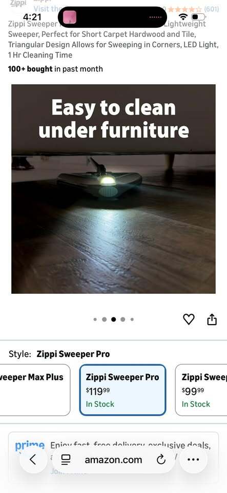 🧹 Zippi Sweeper Pro – Rechargeable TriBrush 360° Cleaning System