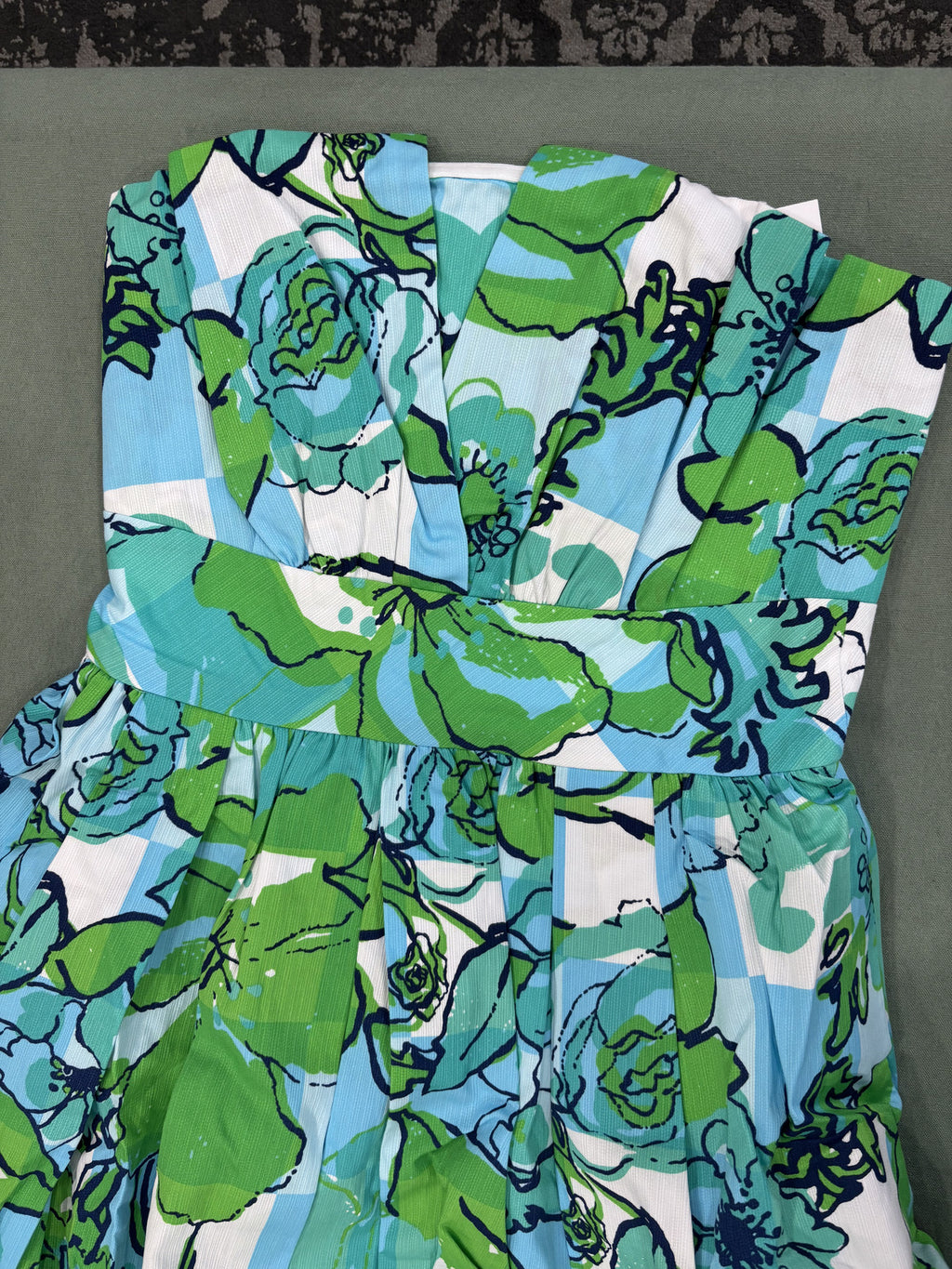 Lilly Pulitzer Strapless Floral Maxi Dress - Size 2