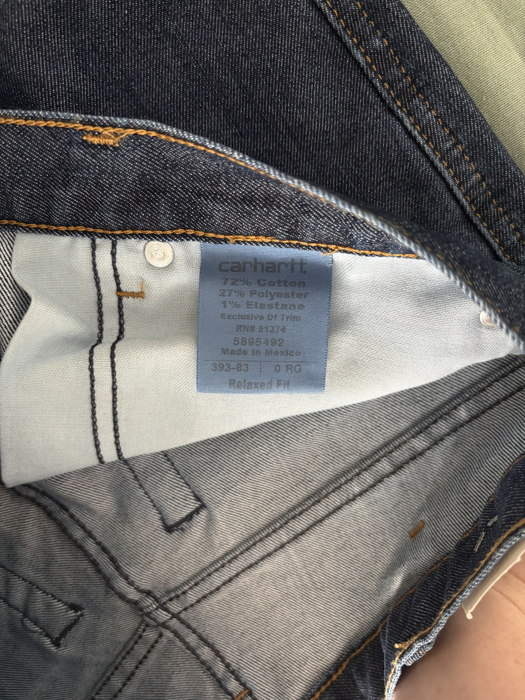 Carhartt Relaxed Fit Denim Jeans Blue Size 0 Rg