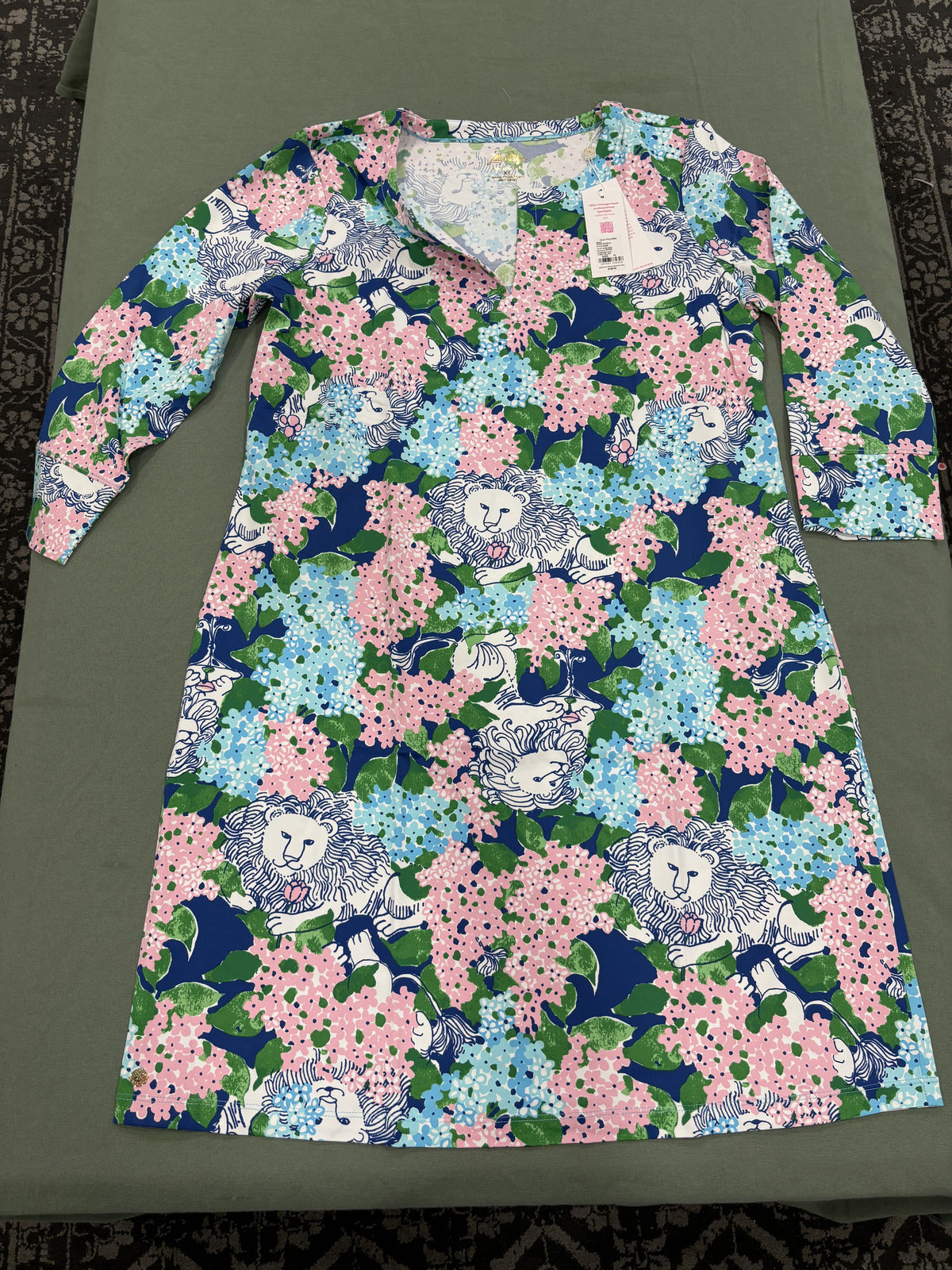 Lilly Pulitzer Lydia the Lion Archival Print Dress XL