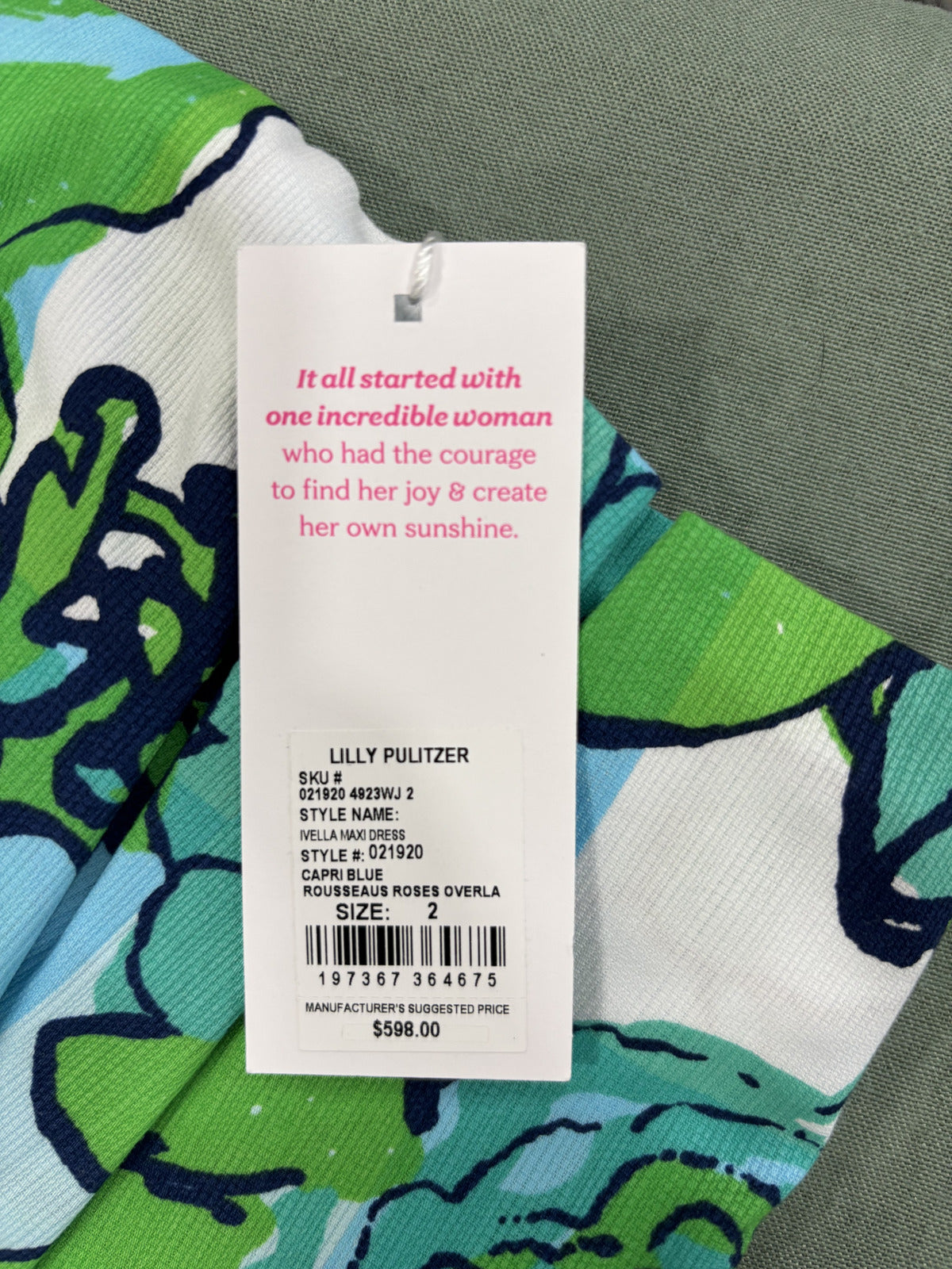 Lilly Pulitzer Strapless Floral Maxi Dress - Size 2