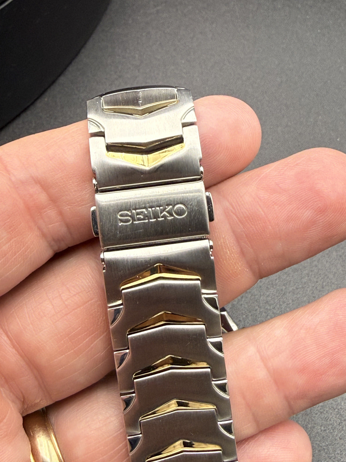 Seiko Coutura Chronograph Two‑Tone Stainless Watch 7T12‑0DF0 — Sapphire Crystal