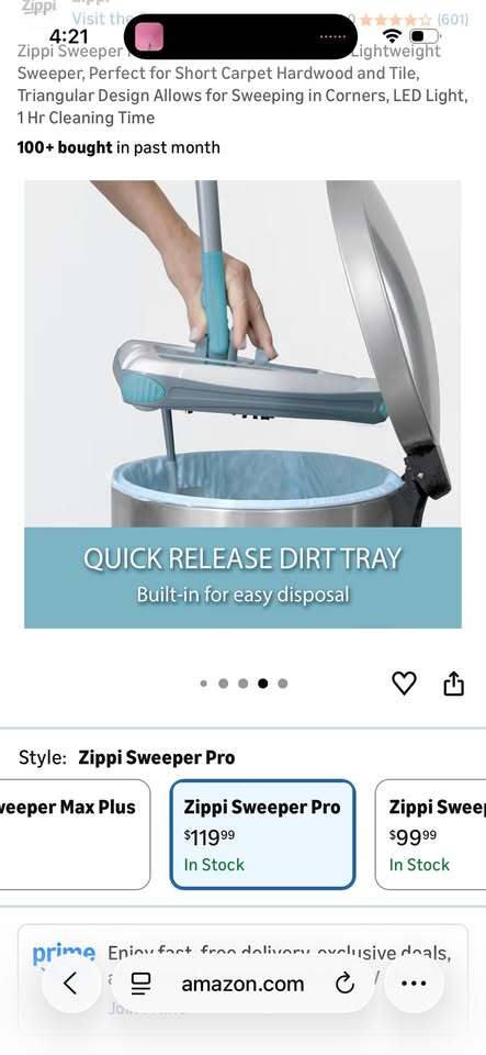 🧹 Zippi Sweeper Pro – Rechargeable TriBrush 360° Cleaning System