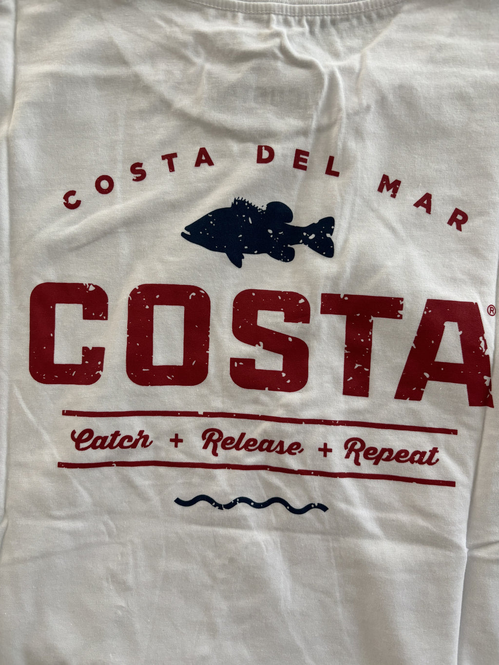 Costa White Short Sleeve T-Shirt Medium