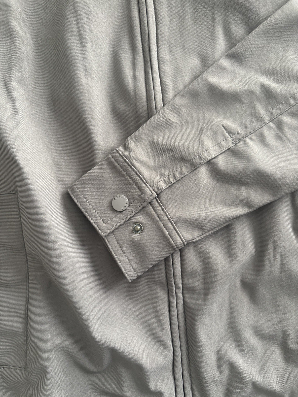 Men's Brown Track Jacket with Beige Stripes, Size XS