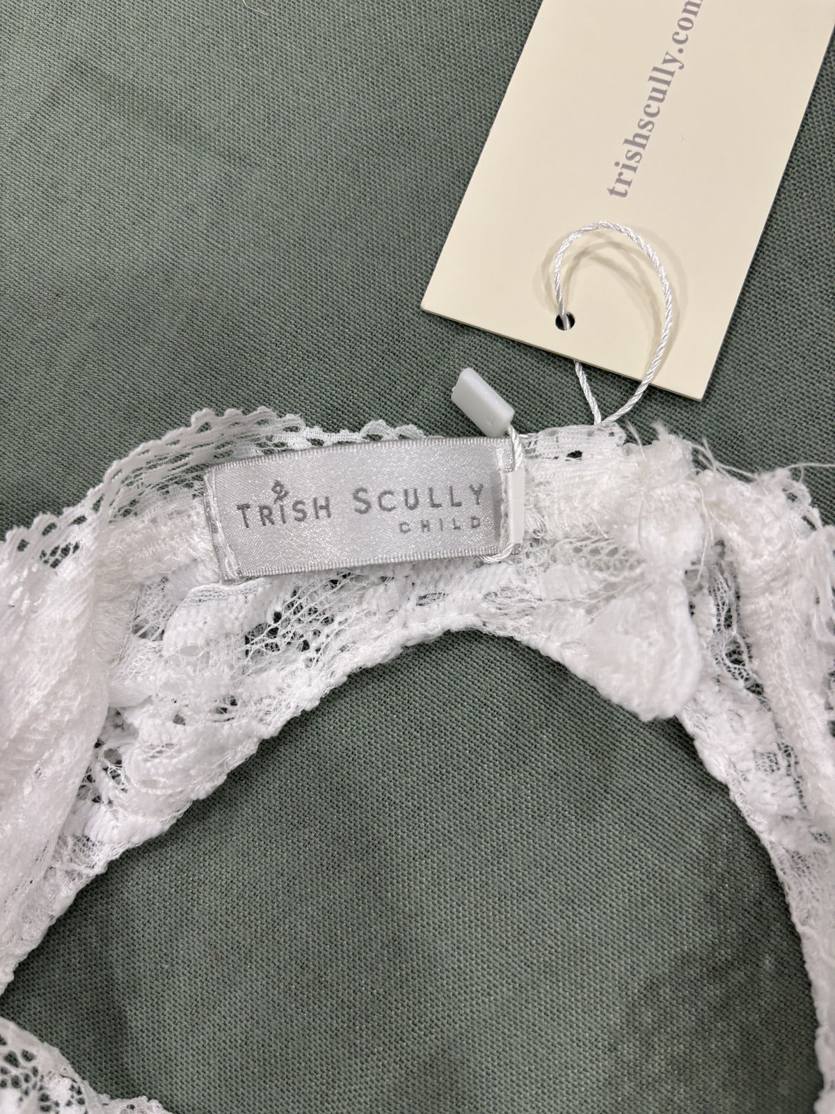 Trish Scully Child White Lace and Tulle Dress Size 10 Girls