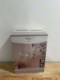 ✨ Hosley Crackle Metallic Glass Tealight Holder – 3‐Piece Set
