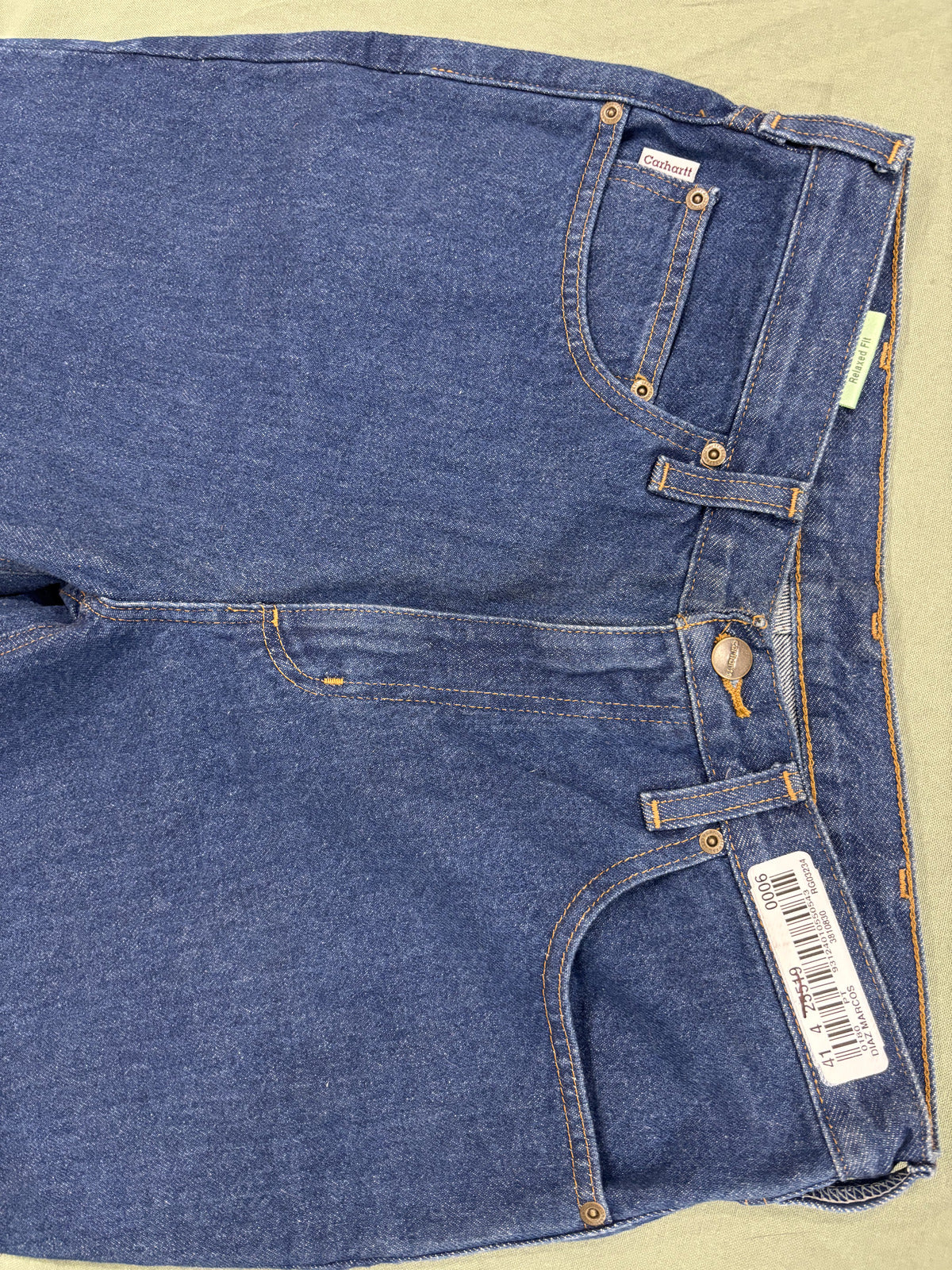Carhartt Relaxed Fit Blue Denim Jeans Size 32x34
