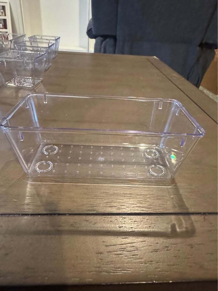 New 13 PCS Clear Plastic Drawer Organizer Set ( multiple sets available)