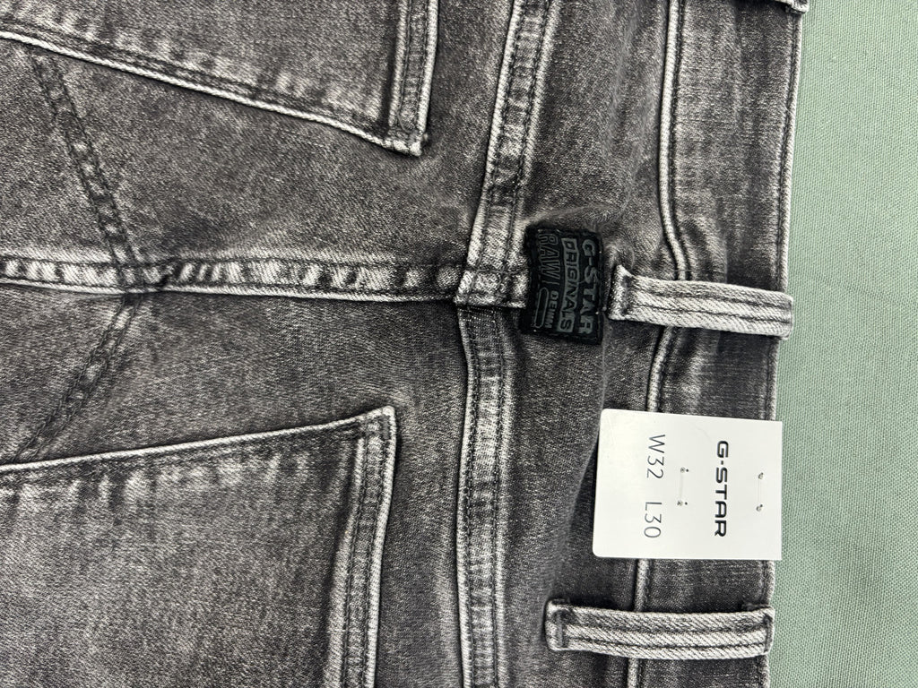 G-Star Raw 5620 3D Zip Knee Skinny Jeans in Faded Black Grey
