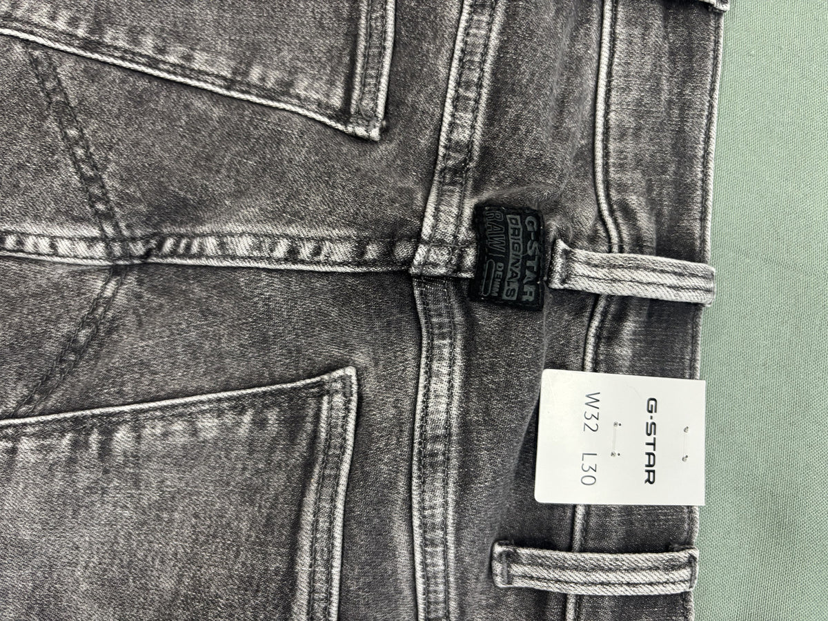 G-Star Raw 5620 3D Zip Knee Skinny Jeans in Faded Black Grey