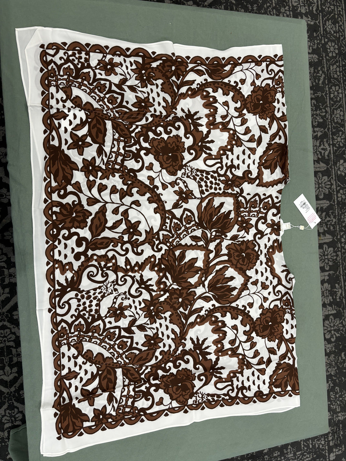 Lilly Pulitzer Brown Floral Patterned Tunic Top L/XL