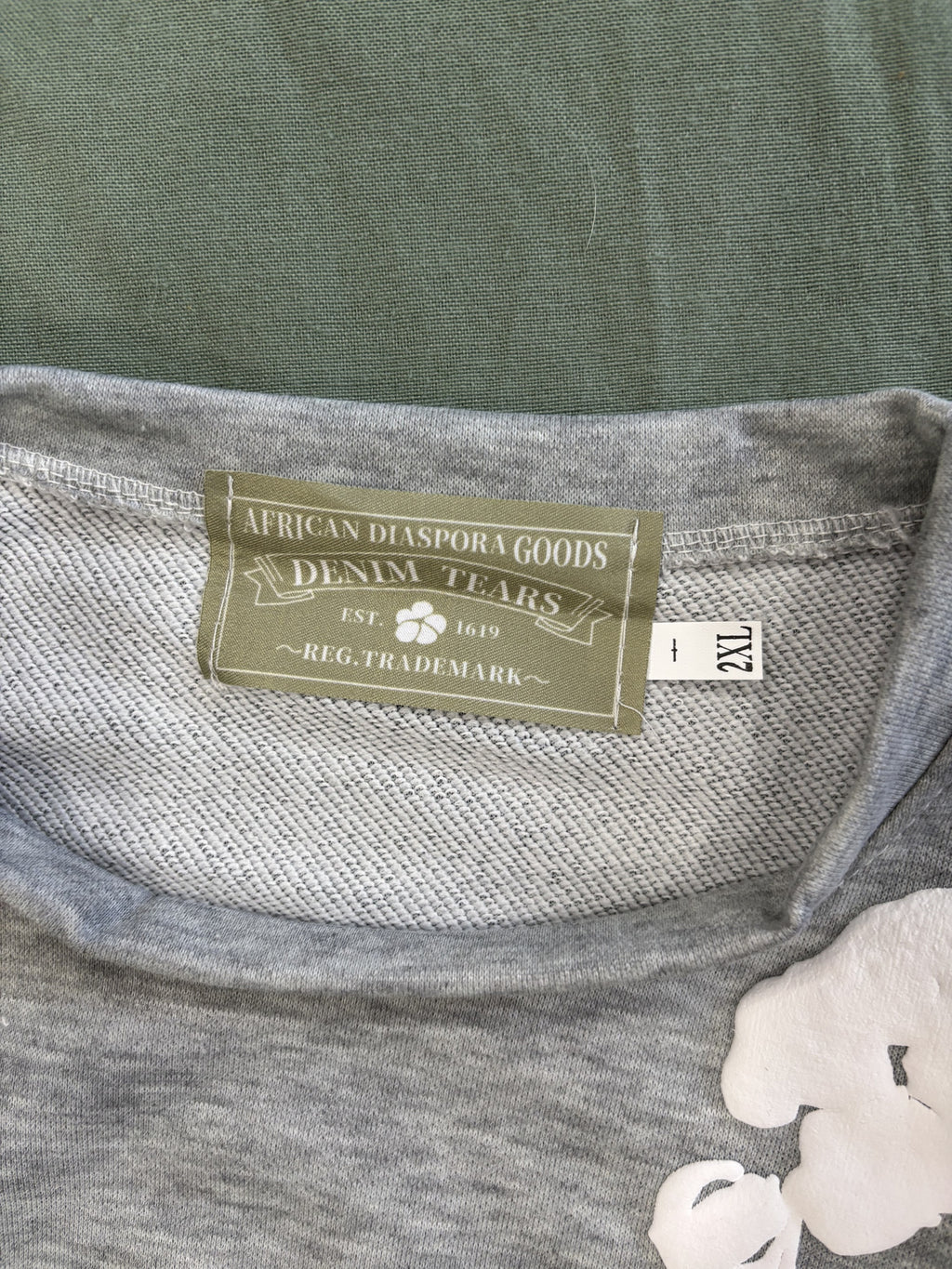 Denim Tears African Diaspora Goods Gray T-Shirt Size 2XL