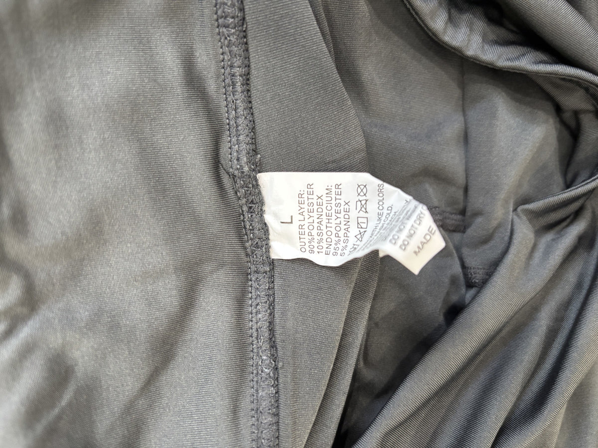Women's Gray Athletic Skort with Built-in Shorts - Large
