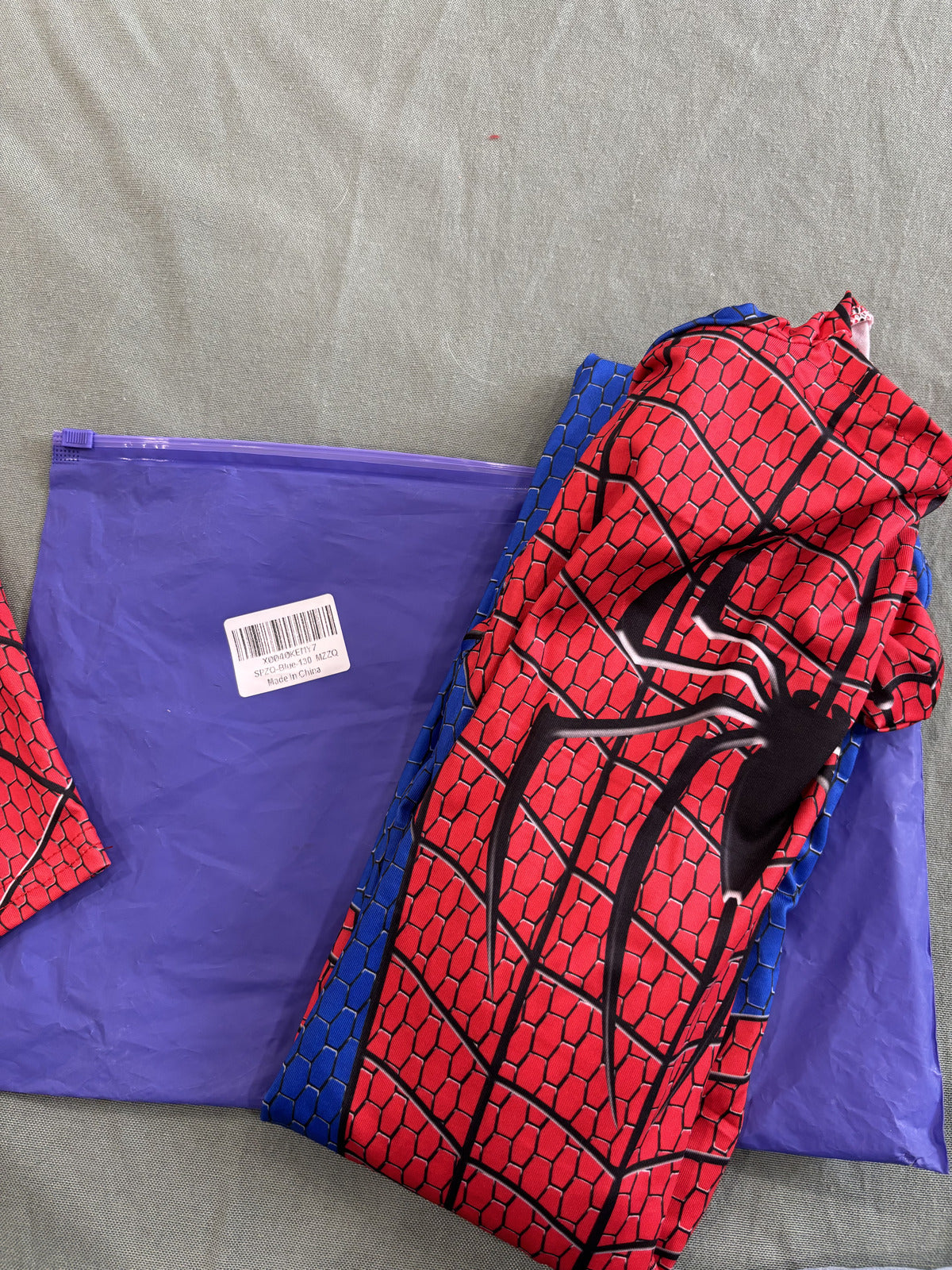Spider-Man Kids Costume Full Body Suit with Mask