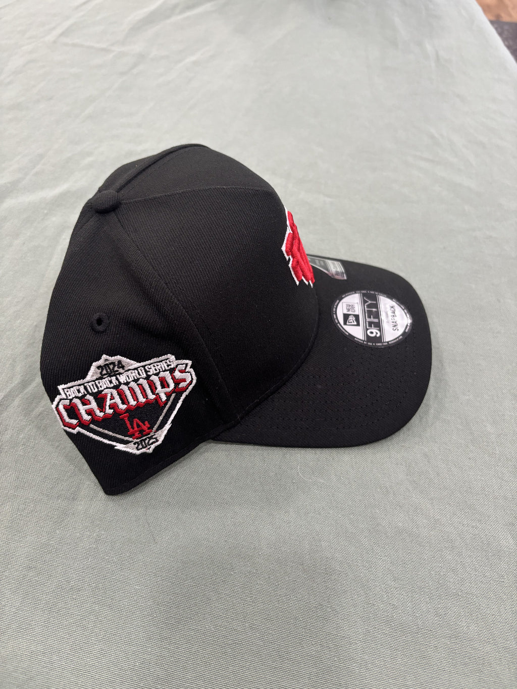 New Era Dodgers 9FIFTY Back 2 Back WS Champs Hat black