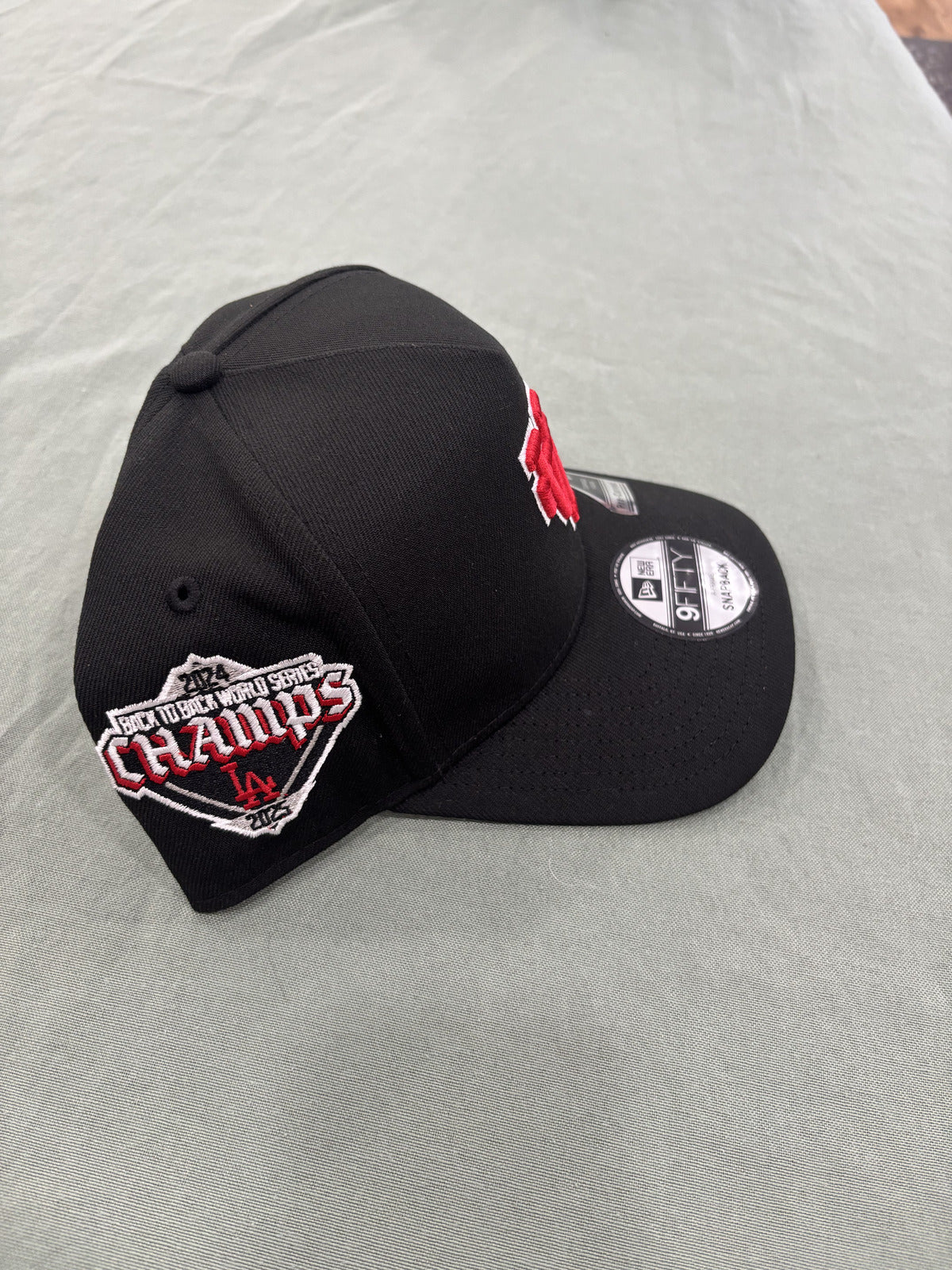 New Era Dodgers 9FIFTY Back 2 Back WS Champs Hat black