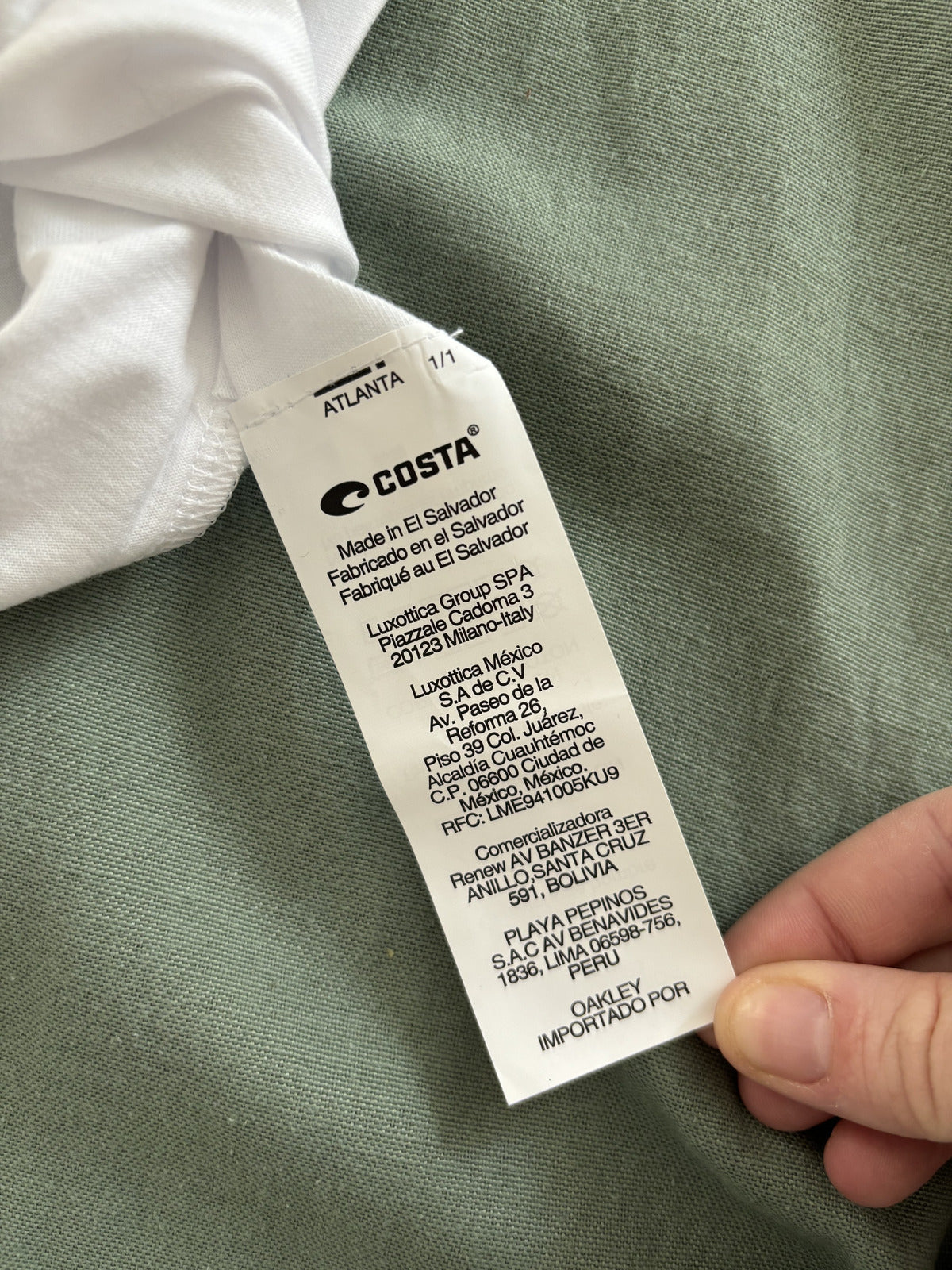 Costa White Short Sleeve T-Shirt XL Catch Release Repeat