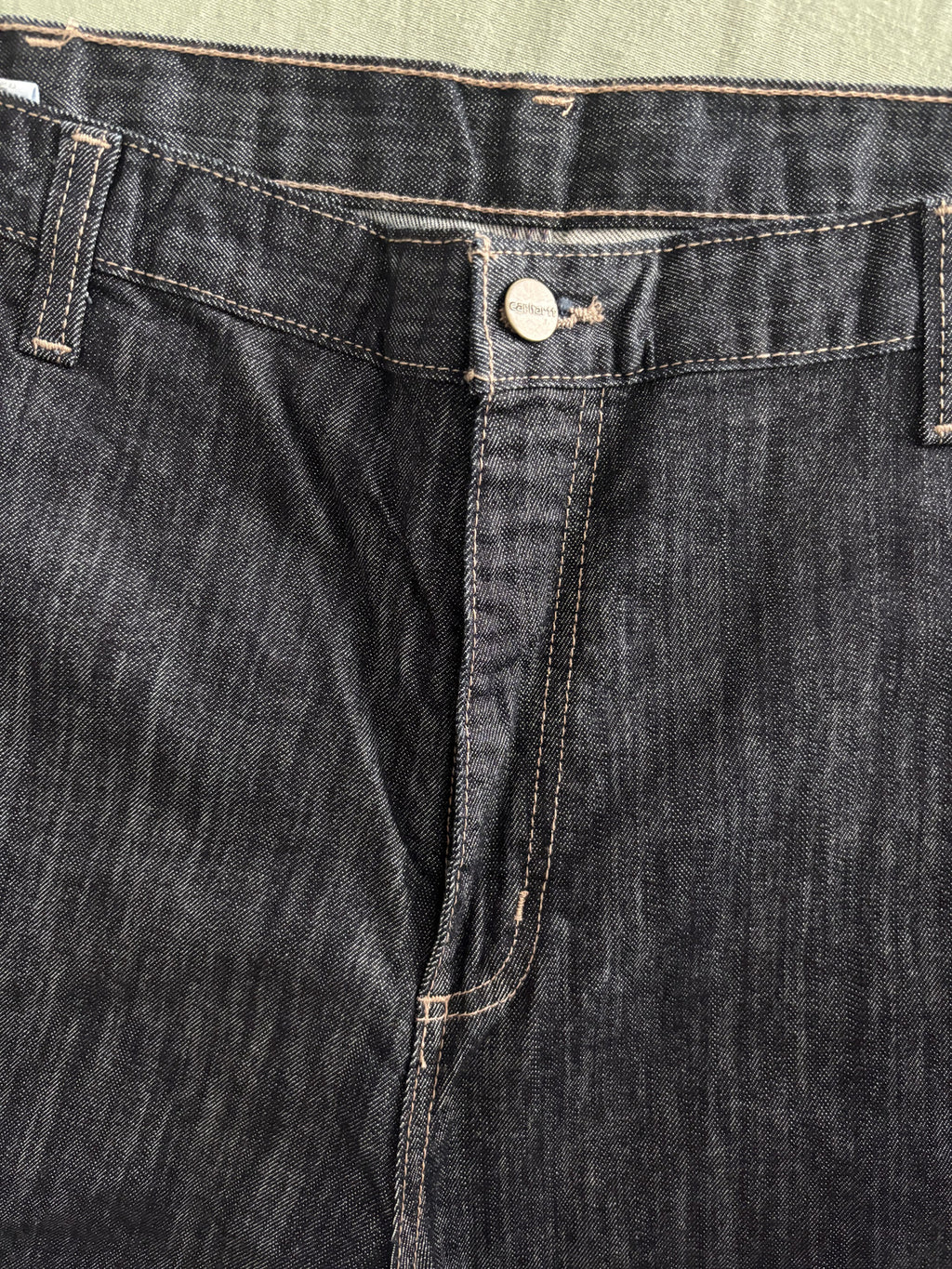 Carhartt Men's Dark Denim Work Pants Size 42x28 with Utility