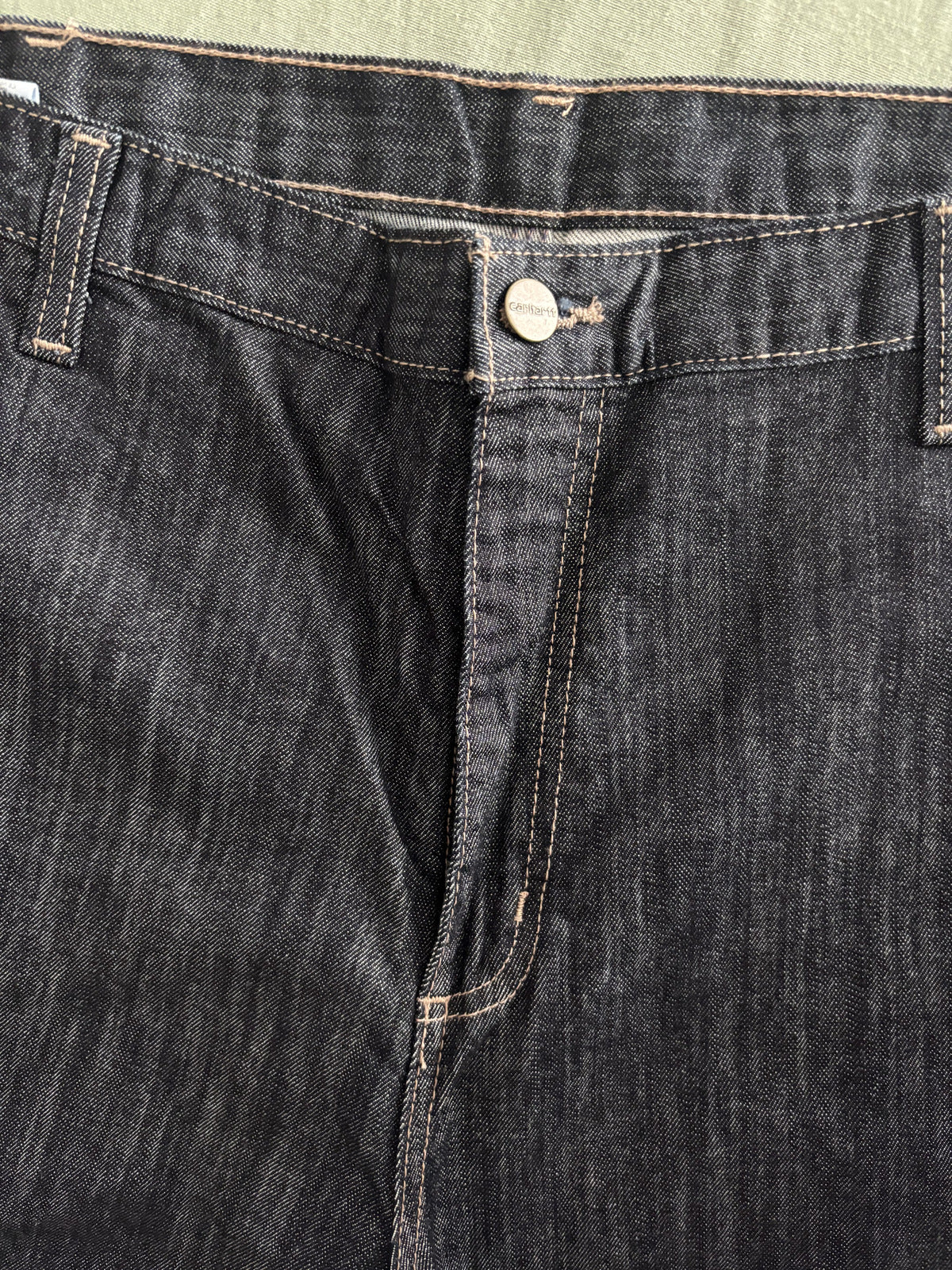 Carhartt Men's Dark Denim Work Pants Size 42x28 with Utility