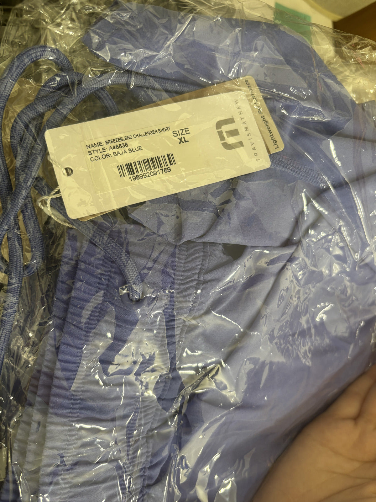 TravisMathew Baja Blue Lightweight Shorts Size XL