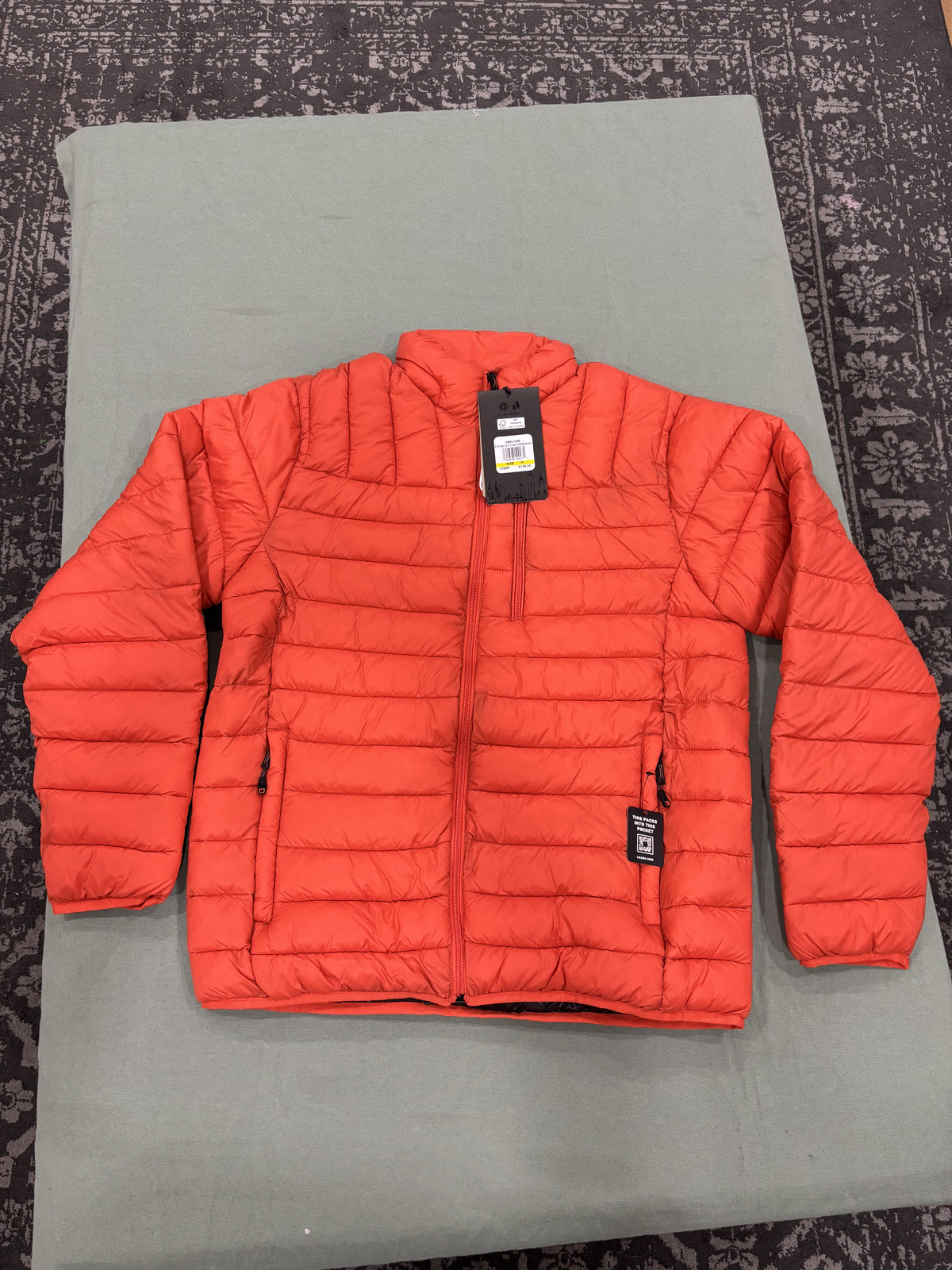 Hawke & Co Men's Performance Orange Primaloft Packable Puffy
