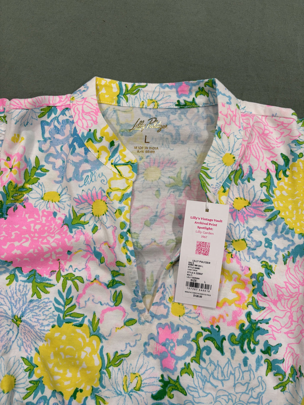 Lilly Pulitzer Vintage Vault Archival Print Carey Dress L