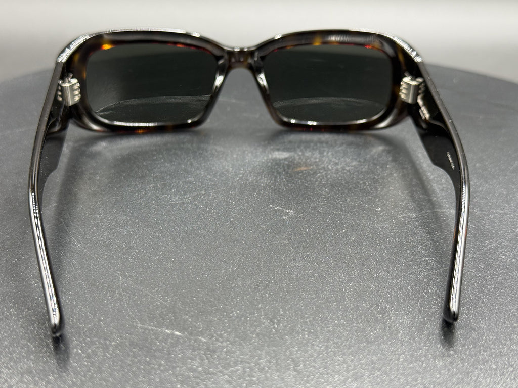 Saint Laurent Paris Tortoise Rectangular Sunglasses