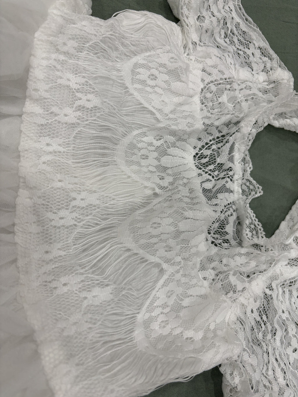 Trish Scully Child White Lace and Tulle Dress Size 10 Girls