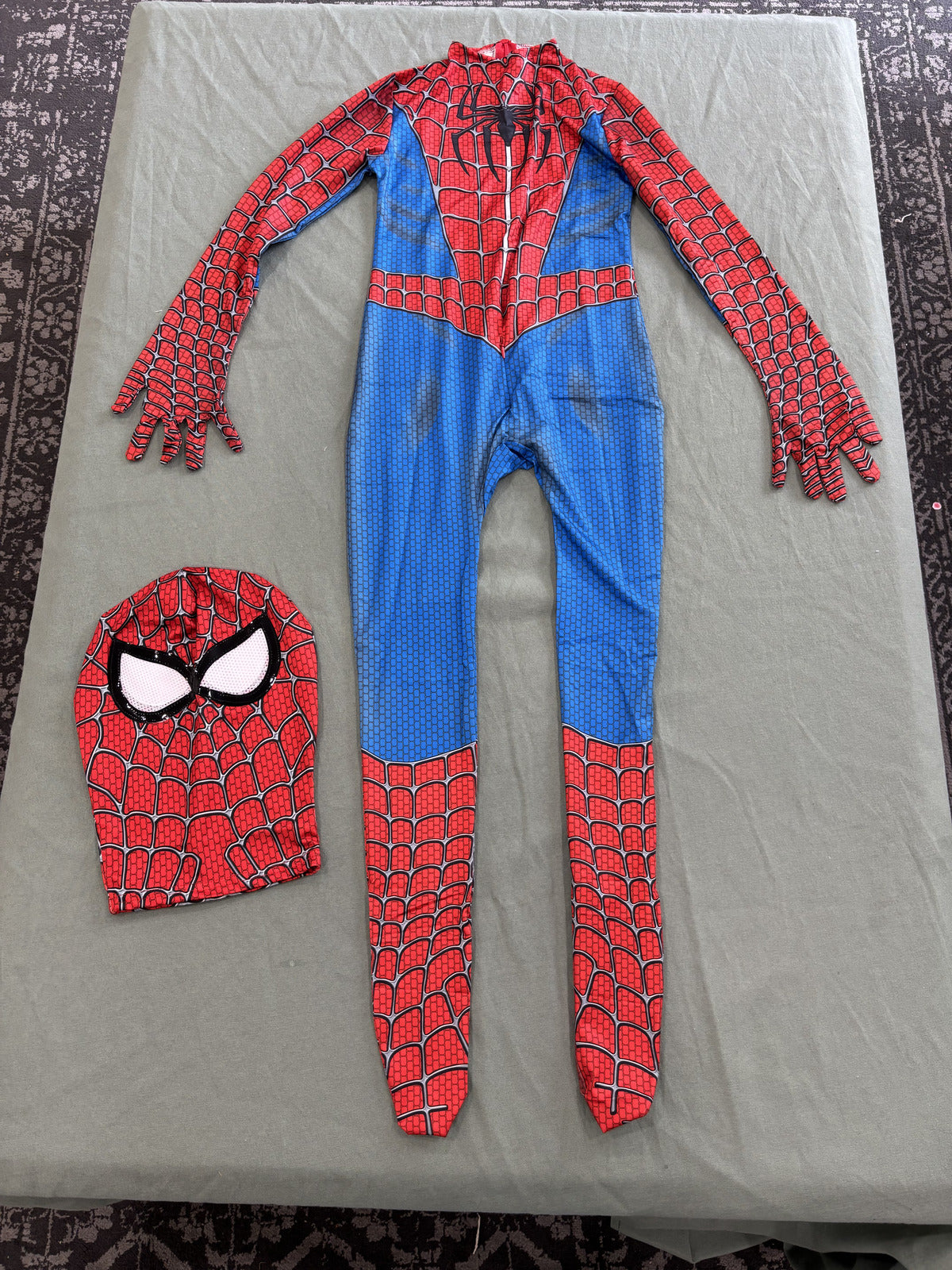 Spider-Man Kids Costume with Mask - Red and Blue Superhero J