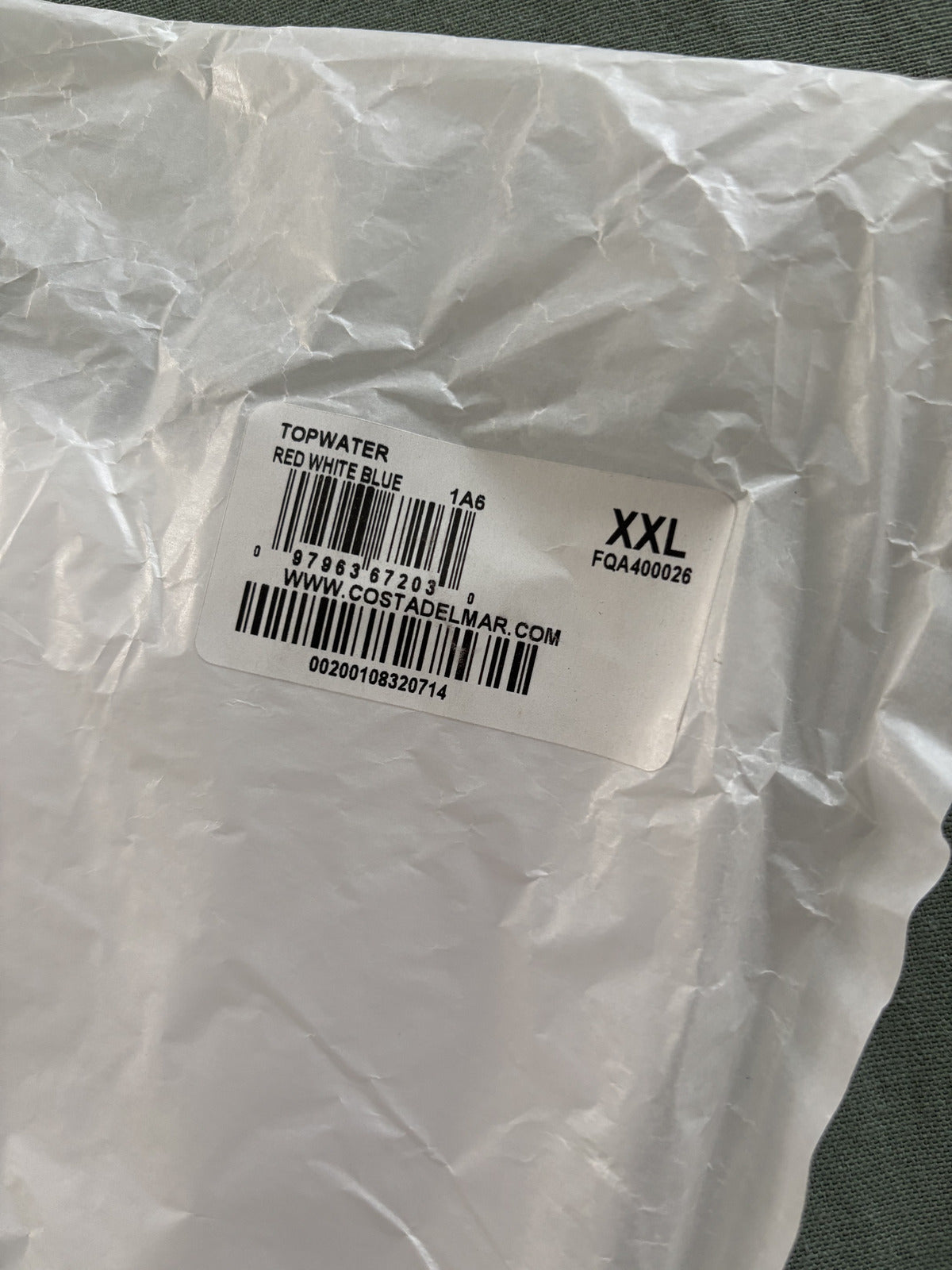 Costa White Short Sleeve Crew Neck T-Shirt XXL Logo Print