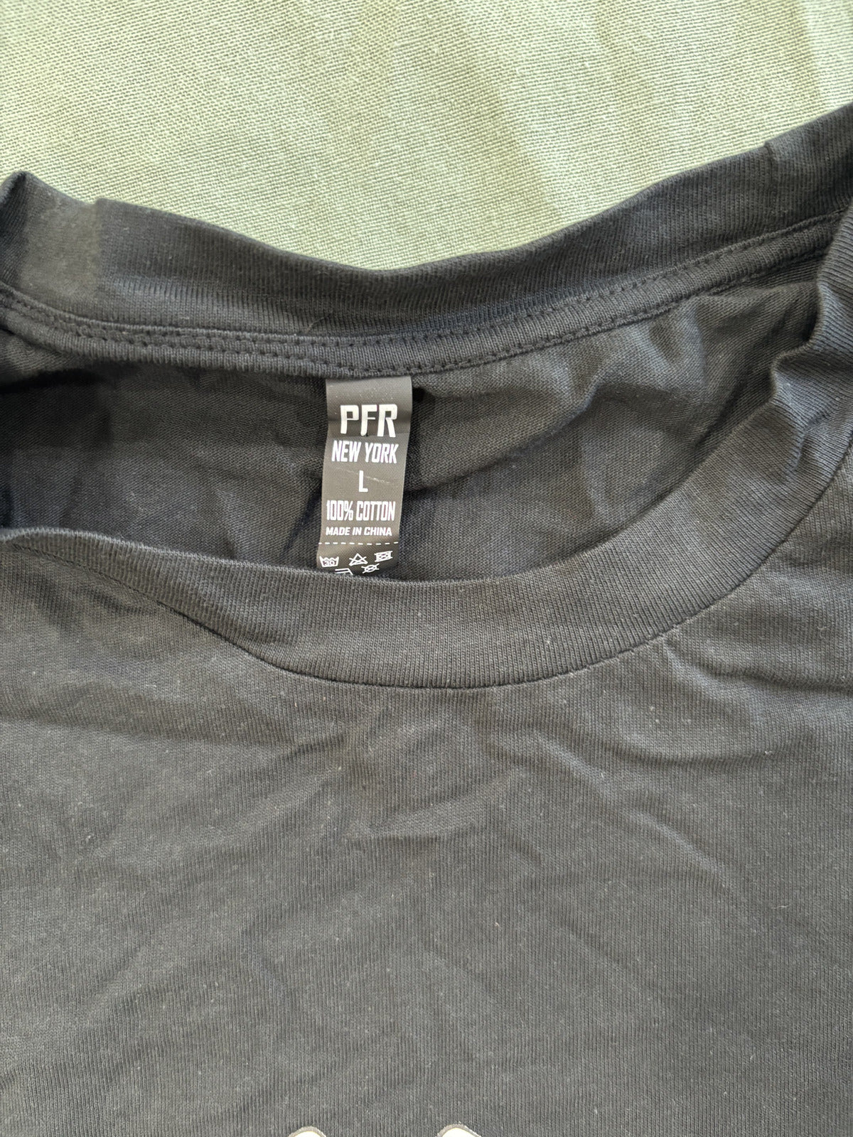 PFR New York Set The Tone Black Graphic T-Shirt Size L