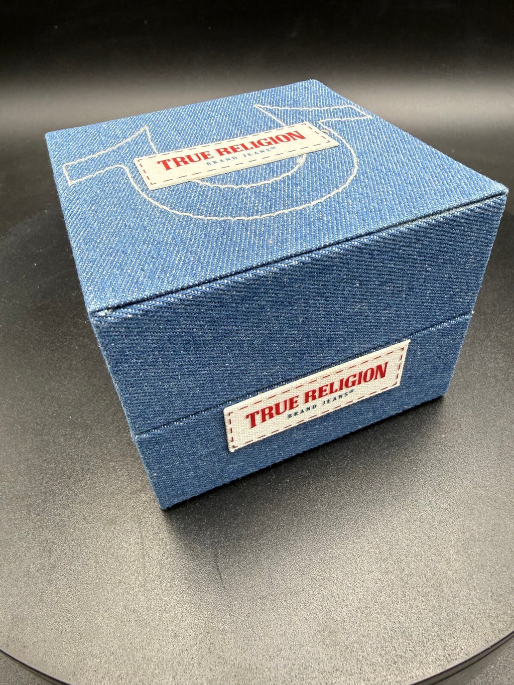 True Religion Men's Stainless Steel Chronograph Wristwatch with Denim Box