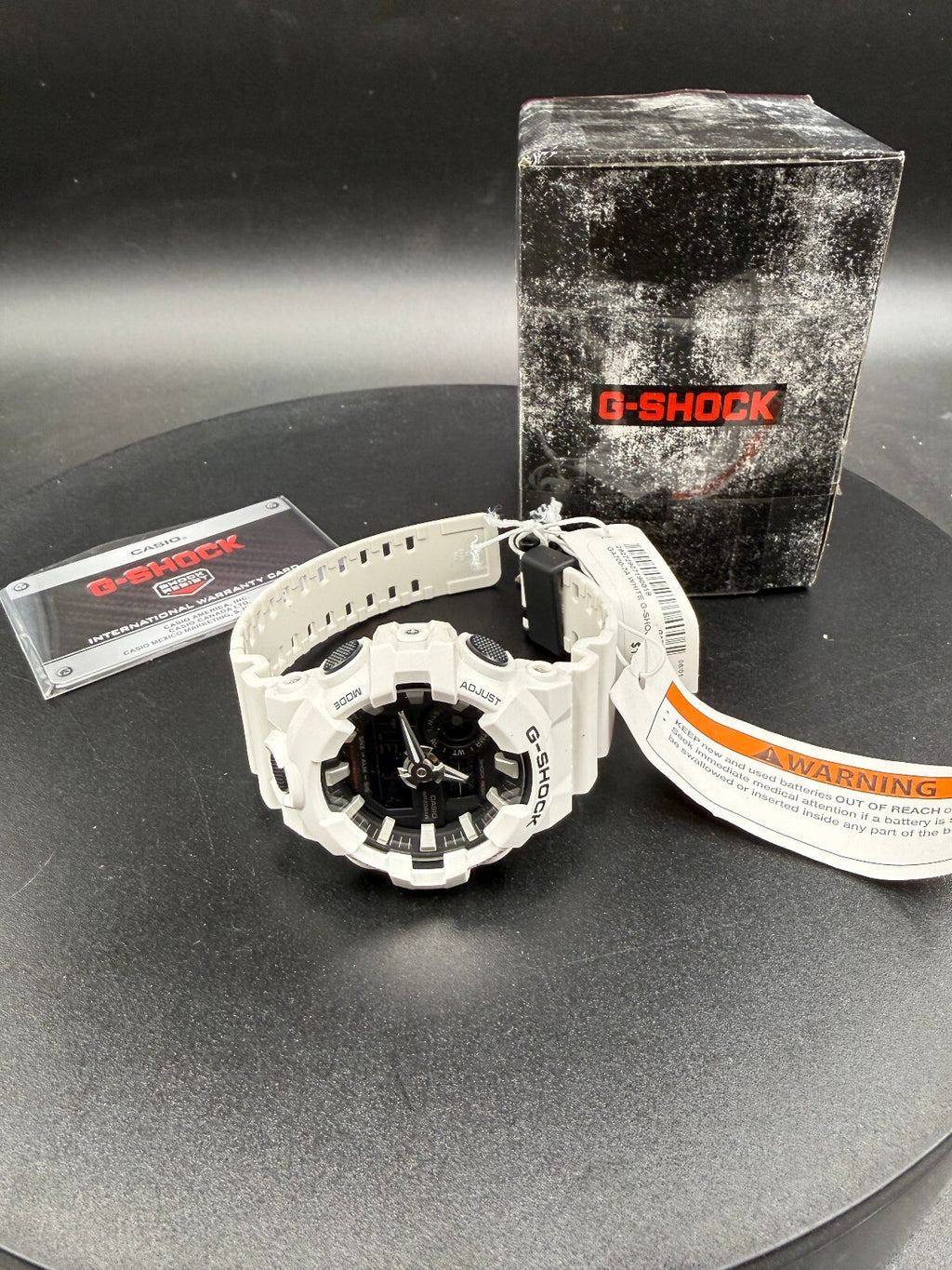 Casio G-Shock white analog-digital watch