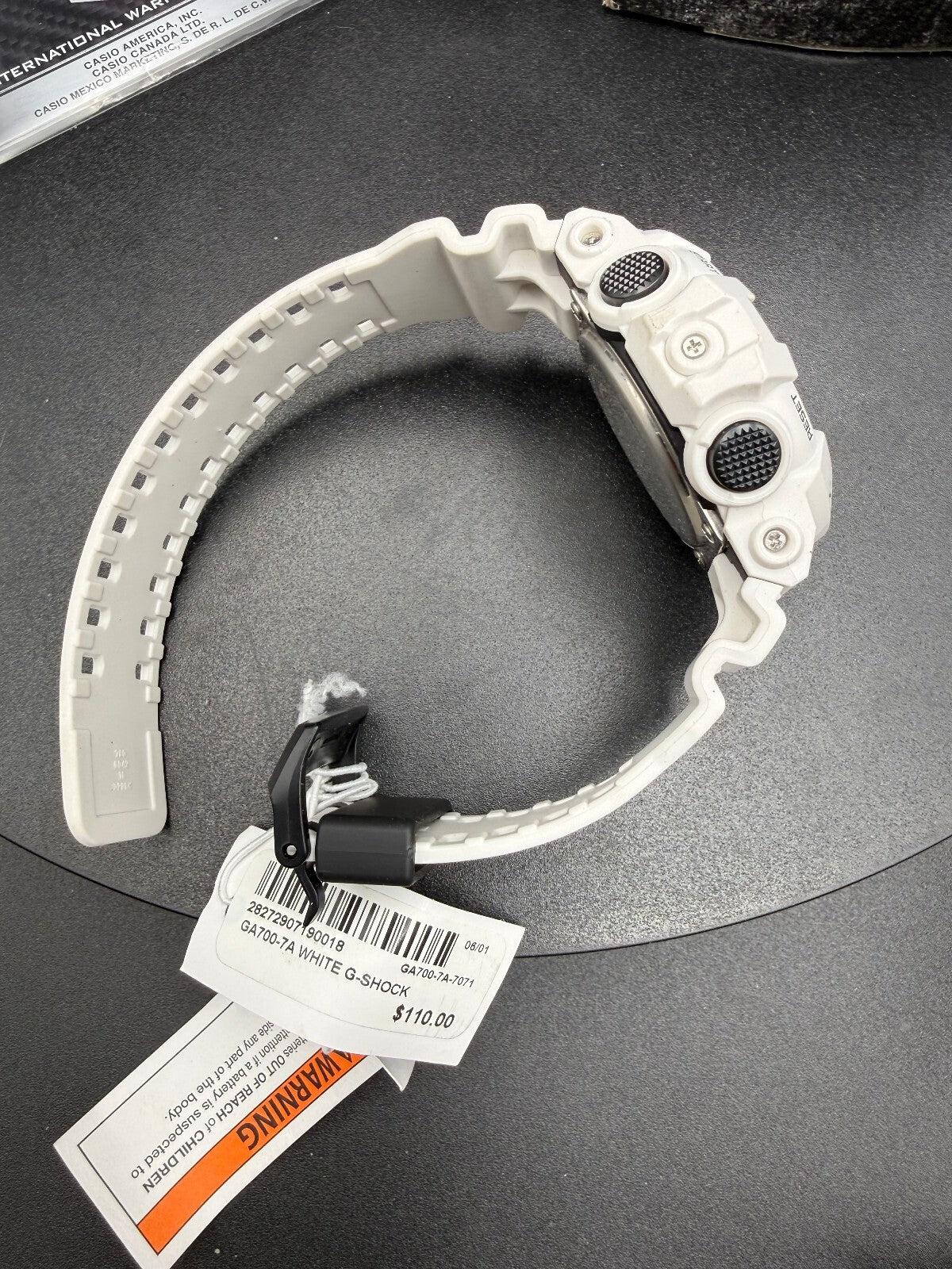Casio G-Shock white analog-digital watch