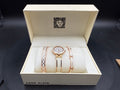 Anne Klein Rose Gold Watch & 2 Bracelet Set w/ Box