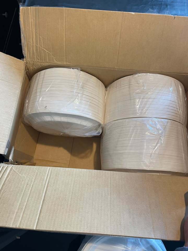 🍽️ Choice Eco‐Friendly 10" White Round Plates – 4 Packs of 125 (500 Total)