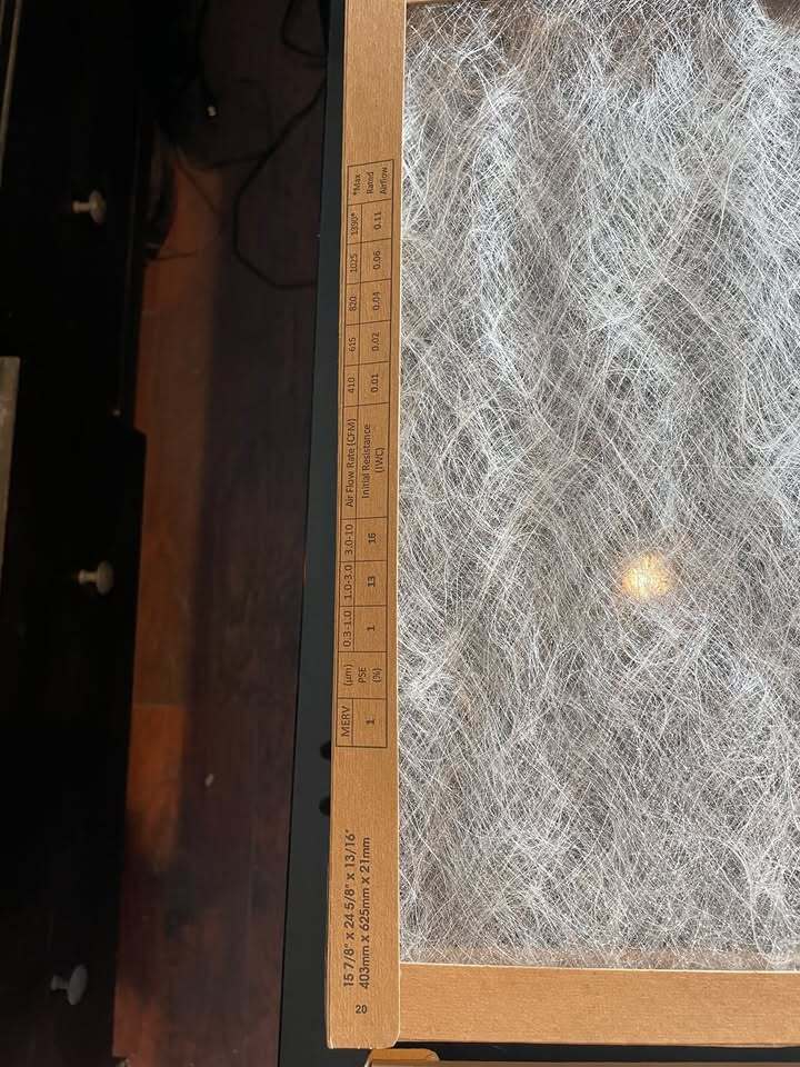 Pair of 16x25x1 Air Filters