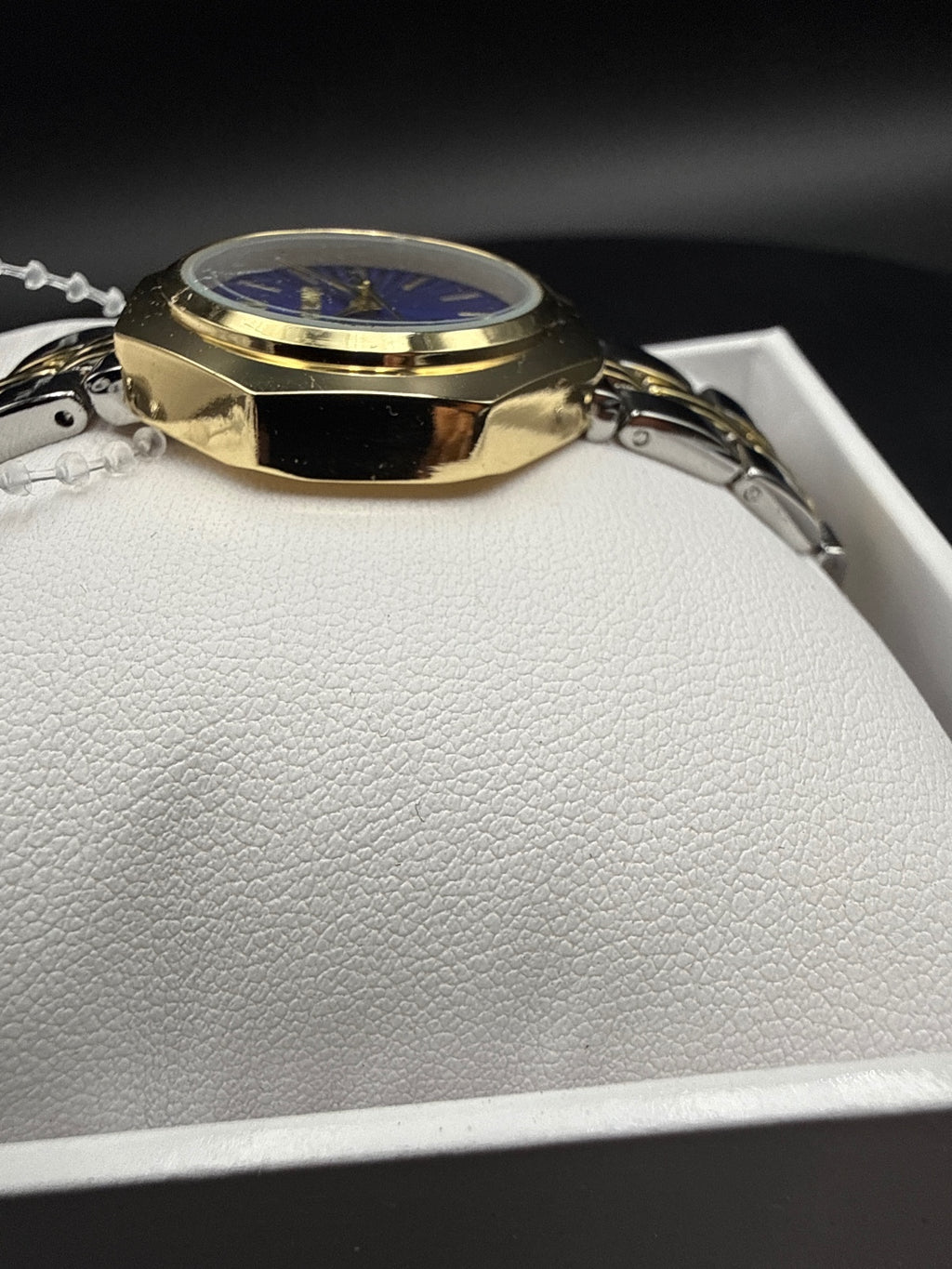 Steve Madden Women's Two-Tone Wristwatch with Purple Dial