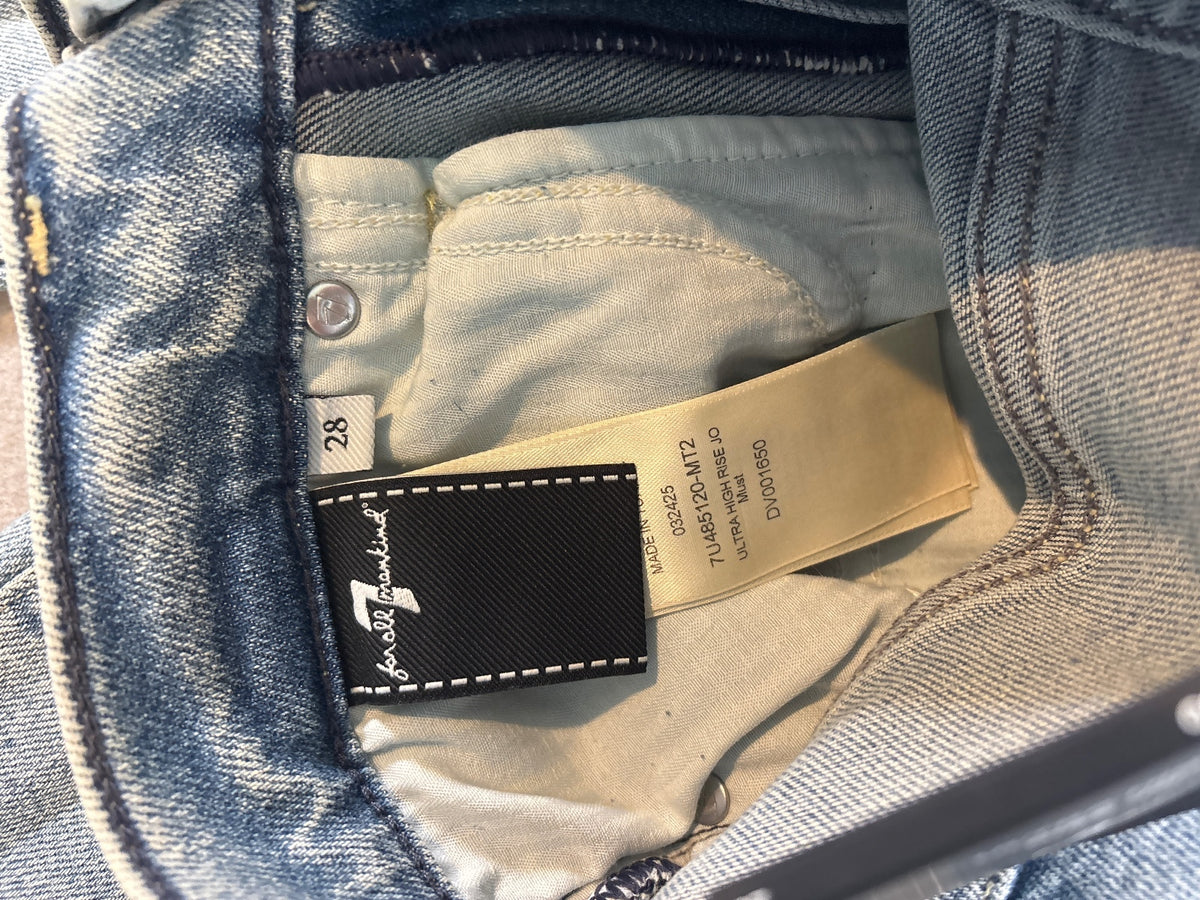 7 For All Mankind Ultra High Rise Jo Luxe Vintage Jeans Size