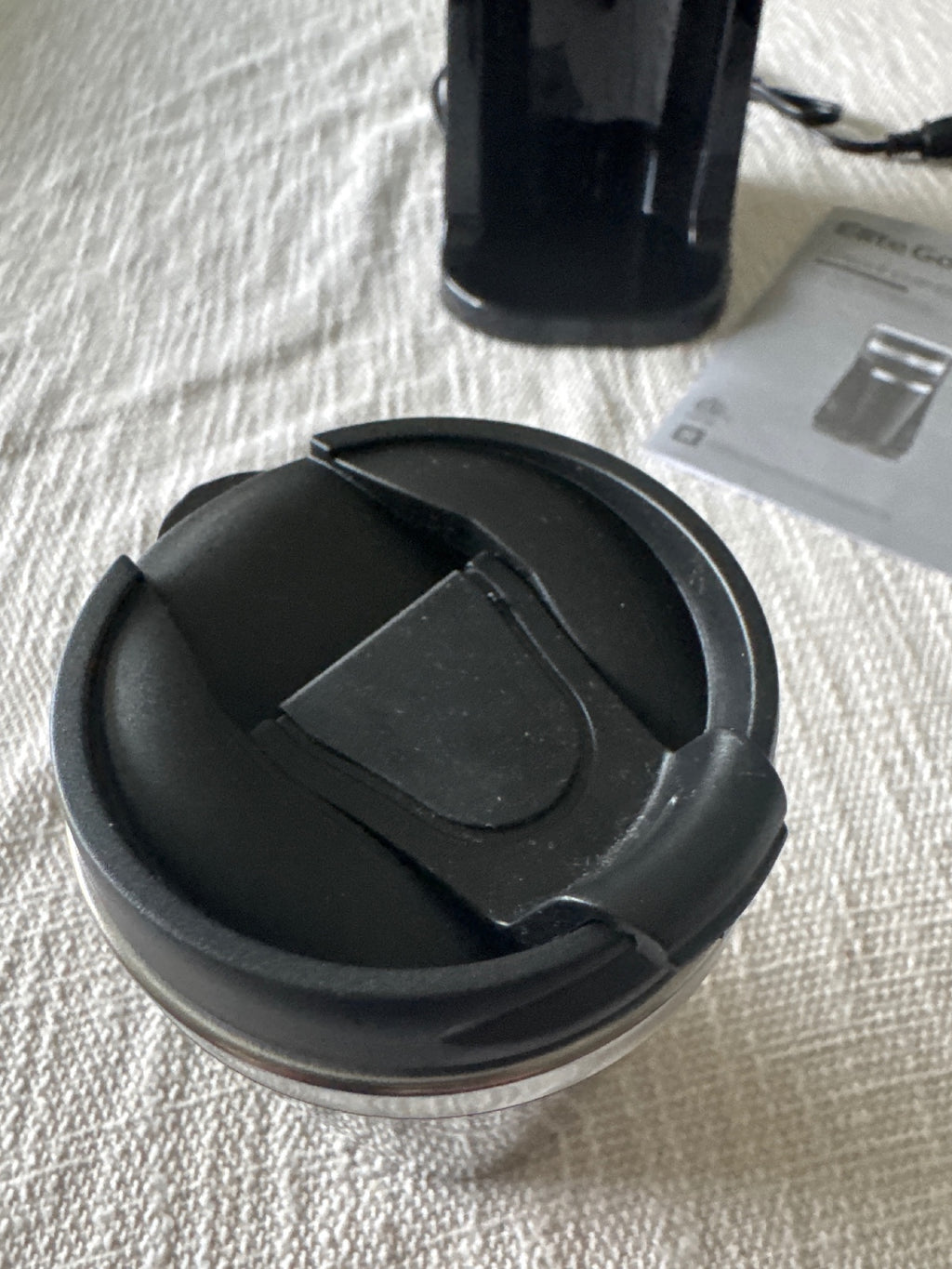 Elite Gourmet Single Serve Coffee Maker with Travel Mug Black